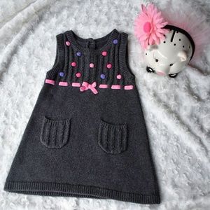 Gymboree Super Star Pom Pom Sweater Dress